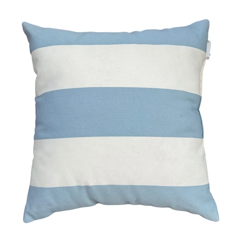 Pottery Barn Blue and White Striped‎ Throw Pillow Cover 20x20
